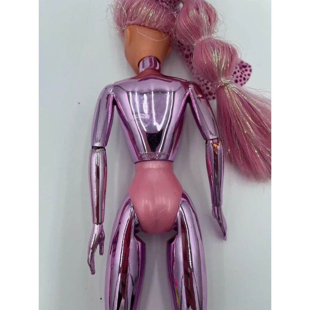 Vintage 1986 Mattel Spectra Lacy Spacy Doll Pink Chrome Cyborg Shimmerons 80s